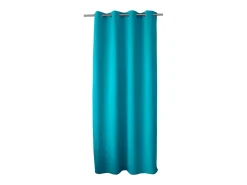 DECOSTAR Cortina ocultante unida con 8 ollaos 140 x 240 cm Azul turquesa New
