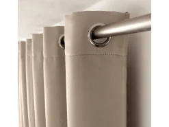 Outlet ENJOY HOME Cortina ocultante unida con 8 ollaos 140 x 240 cm Marru00f3n