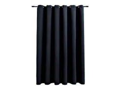 Ropa De Casa-Cortina opaca con anillas de metal 290x245 cm ES730953 Negro