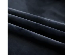 Sale Cortina opaca con ganchos terciopelo 290x245 cm ES205256 Negro