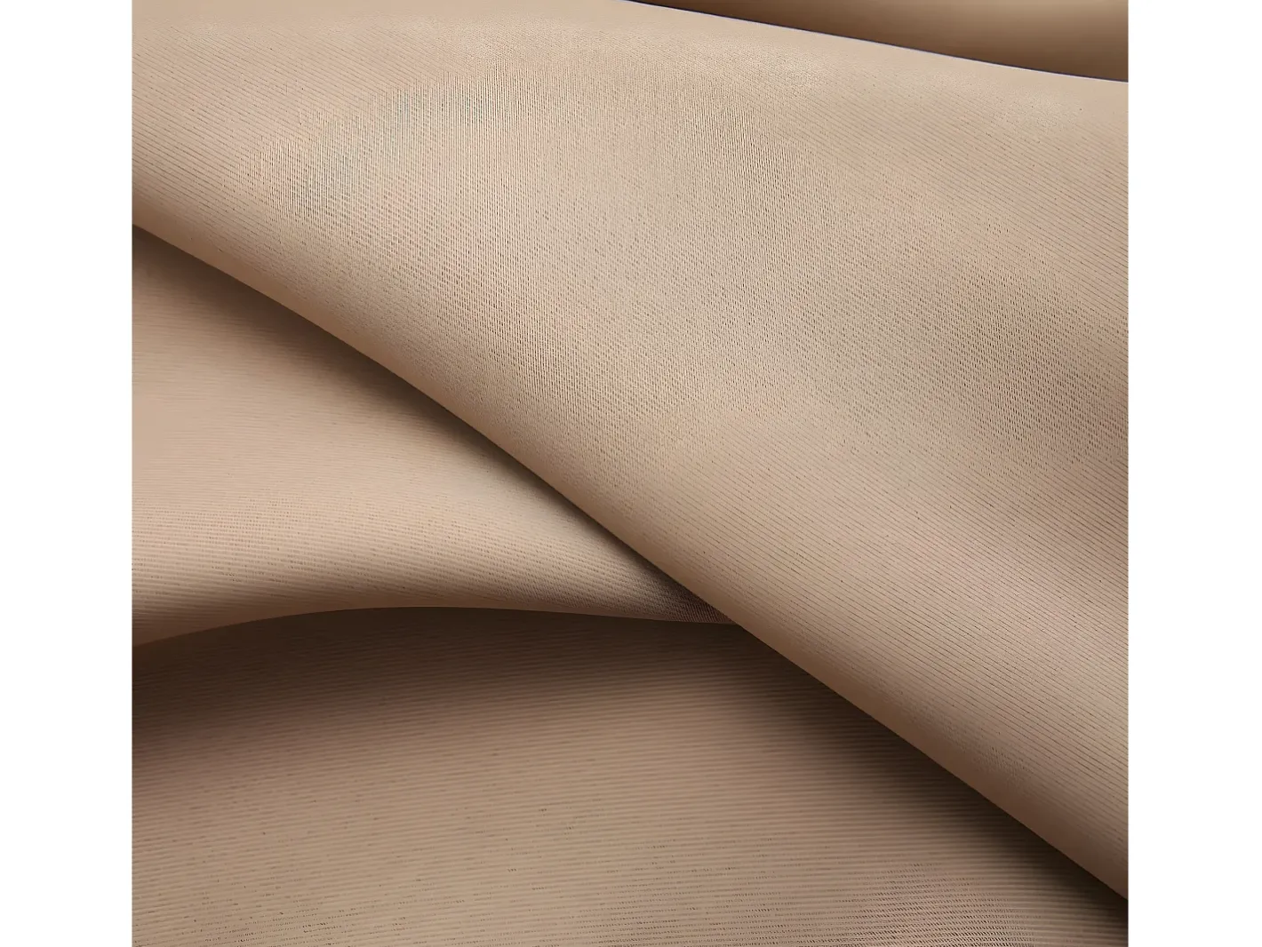 Clearance Cortina opaca con ganchos gris 290x245 cm ES498397 Topo