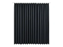 Discount Cortina opaca con ganchos 290x245 cm ES251133 Negro