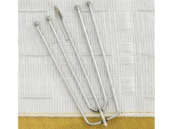 Cortina opaca con ganchos look de lino 290x245 cm ES963811 Amarillo Clearance