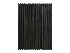 Ropa De Casa-Cortina opaca con ganchos terciopelo 290x245 cm ES717673 Gris antracita