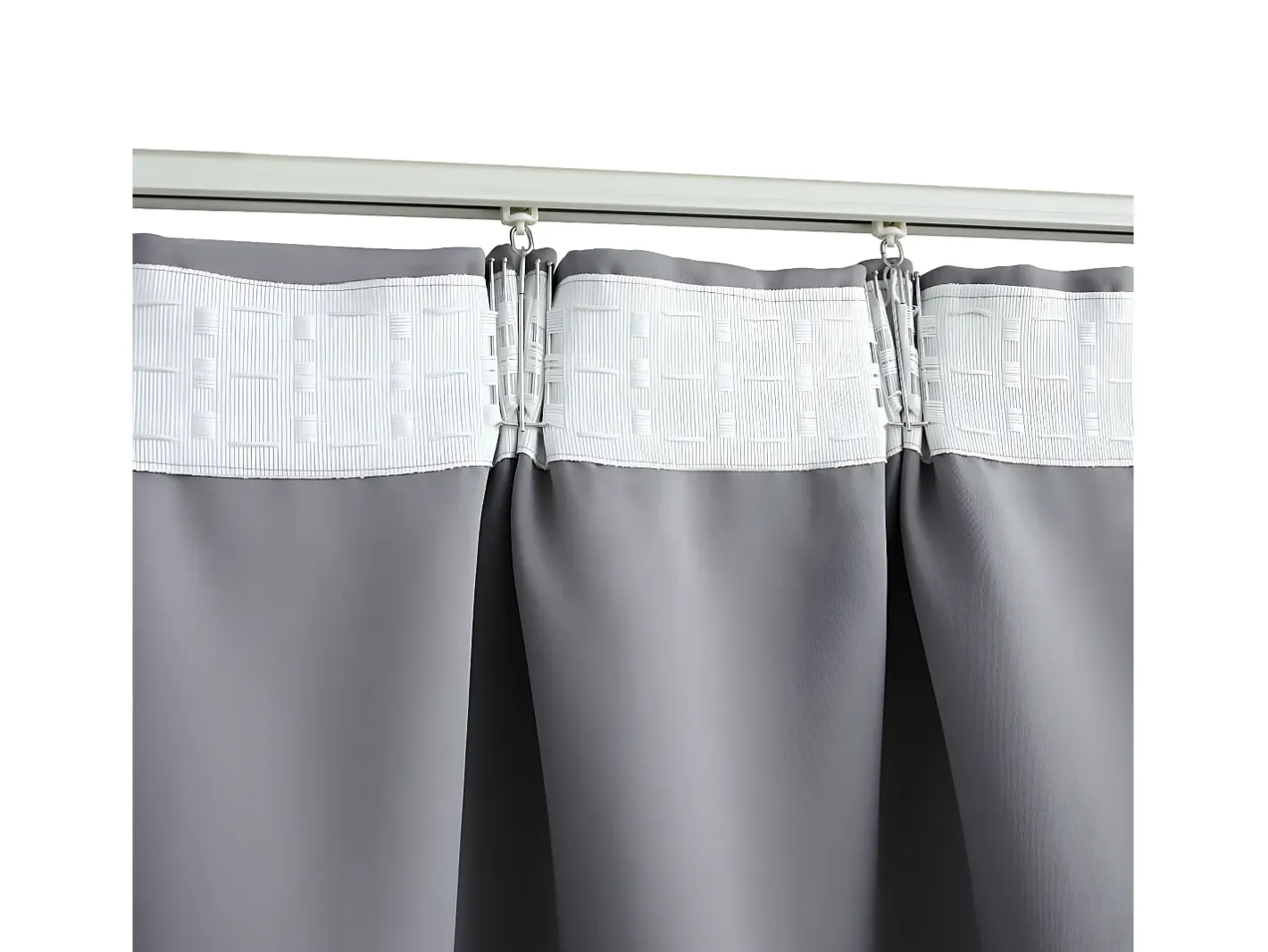 Ropa De Casa-Cortina opaca con ganchos 290x245 cm ES226685 Gris