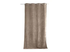Sale DECOSTAR Cortina térmica de terciopelo con forro polar Marru00f3n