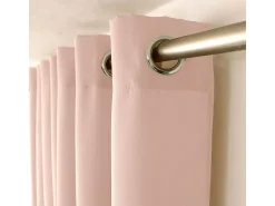 DECOSTAR Cortina unida con ollaos Rosa Clearance