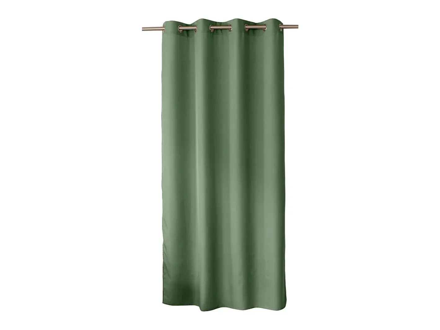 Outlet DECOSTAR Cortina unida con ollaos Verde