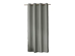 DECOSTAR Cortina unida con ollaos Gris Discount