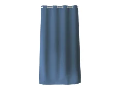 DECOSTAR Ropa De Casa-Cortina unida con ollaos Azul oscuro