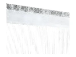 Hot Cortinas de flecos 2 piezas 100x250 cm blancas ES524168 Blanco
