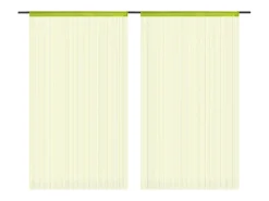 Cortinas de flecos 2 piezas 100x250 cm ES507250 Verde Best