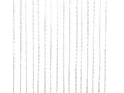 Cortinas de flecos 2 piezas 140x250 cm blancas ES329177 Blanco Discount