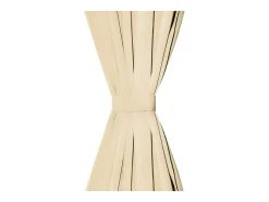 Cortinas de micro-raso con bucles 2 unidades 140x225 cm beis ES116038 Beige Hot