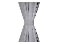 Sale Cortinas opacas 2 piezas con ojales de metal 135x175 cm ES695410 Gris