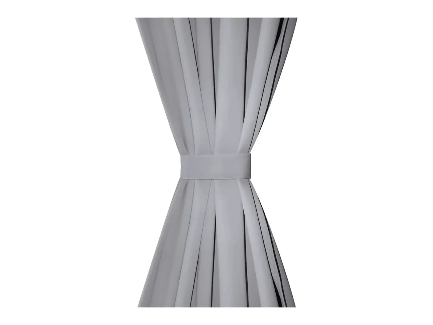Sale Cortinas opacas 2 piezas con ojales de metal 135x175 cm ES695410 Gris