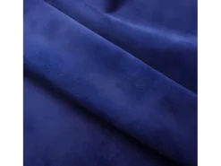 Clearance Cortinas opacas anillas 2 pzas terciopelo oscuro 140x245cm ES573792 Azul
