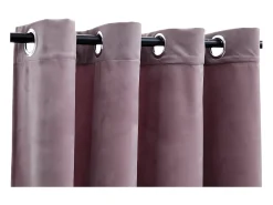 Cortinas opacas anillas 2 uds terciopelo viejo 140x175 cm ES918826 Rosa Clearance