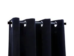 Cortinas opacas con anillas 2 pzas terciopelo 140x225 cm ES679742 Negro Hot