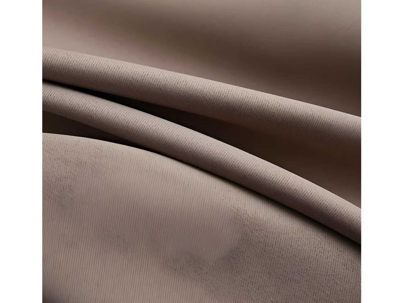 Cortinas opacas con anillas de metal 2 pzs gris 140x175 cm ES990182 Topo