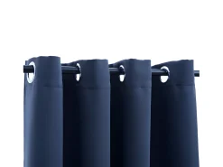 Cortinas opacas con anillas de metal 2 uds 140x245 cm ES108639 Azul Discount