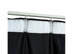 Cortinas opacas con ganchos 2 uds terciopelo 140x245 cm ES697872 Negro Outlet