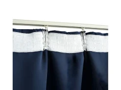 Ropa De Casa-Cortinas opacas con ganchos 2 piezas 140x225 cm ES750087 Azul