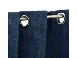 Ropa De Casa-Cortinas opacas con ojales look de lino 2 pzas 140x175 cm ES813762 Azul