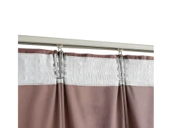 Hot Cortinas opacas ganchos 2 pzas terciopelo viejo 140x225 cm ES615396 Rosa