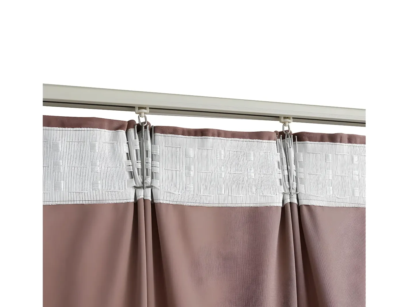 Hot Cortinas opacas ganchos 2 pzas terciopelo viejo 140x225 cm ES615396 Rosa