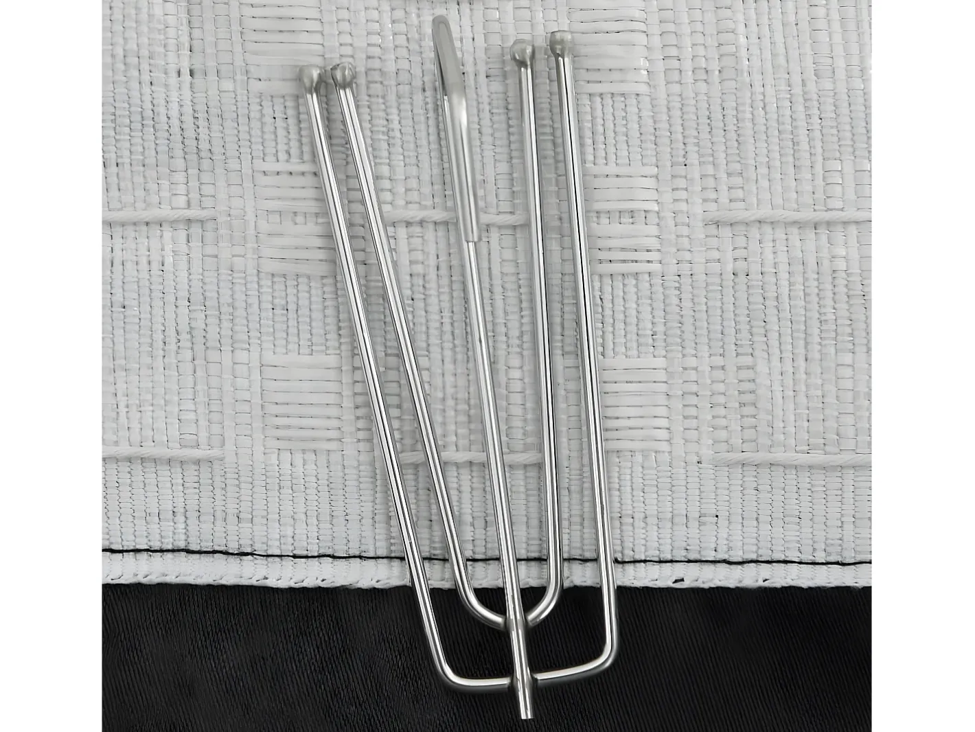 Outlet Cortinas opacas ganchos look de lino 2 pzas antracita 140x245cm ES665743 Gris antracita