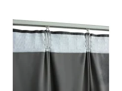 Hot Cortinas opacas y ganchos 2 uds terciopelo antracita 140x245 cm ES576395 Gris antracita