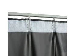 Outlet Cortinas opacas y ganchos 2 pzas terciopelo antracita 140x175cm ES957268 Gris antracita