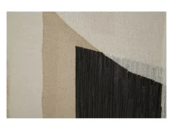 Cuadro abstracto pintado en lienzo estilo boho chic 100x80 cm Seyla Multicolor Outlet