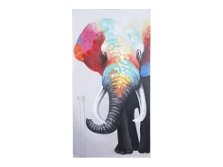 Clearance MCW Cuadro al óleo Elefante II pintado a mano Multicolor