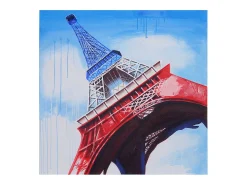 MCW Cuadro al óleo Torre Eiffel pintado a mano Multicolor Online