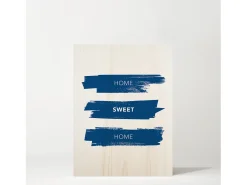 Online DECOWOOD Cuadro de madera Home Sweet Home Multicolor