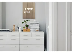 Hot DECOWOOD Cuadro de madera I love you Multicolor