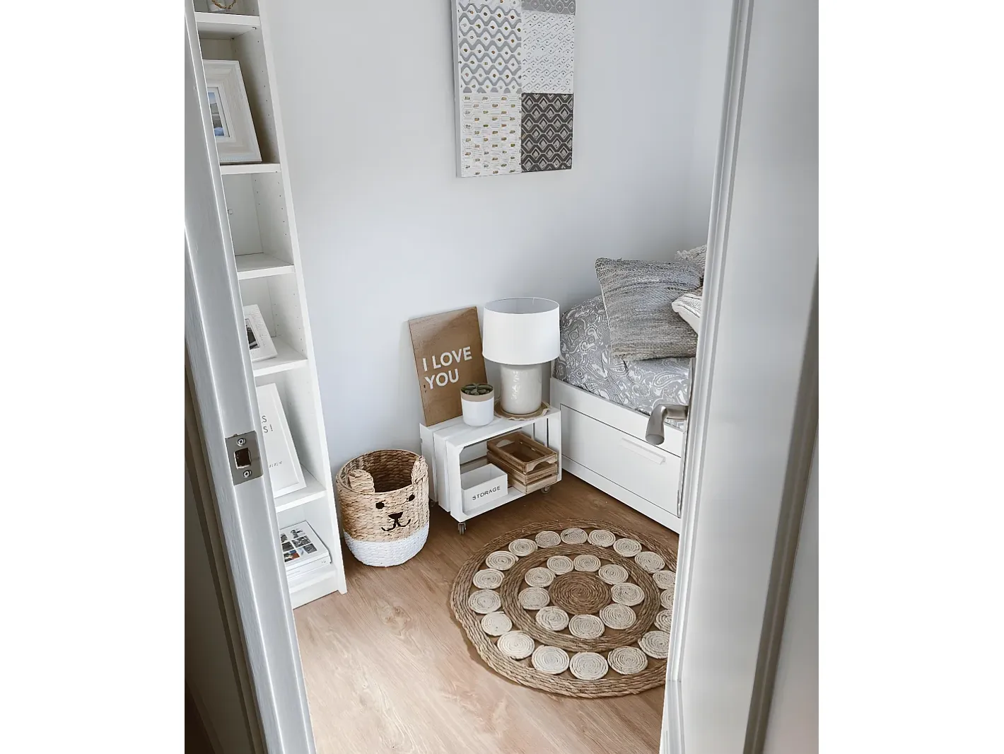 Hot DECOWOOD Cuadro de madera I love you Multicolor