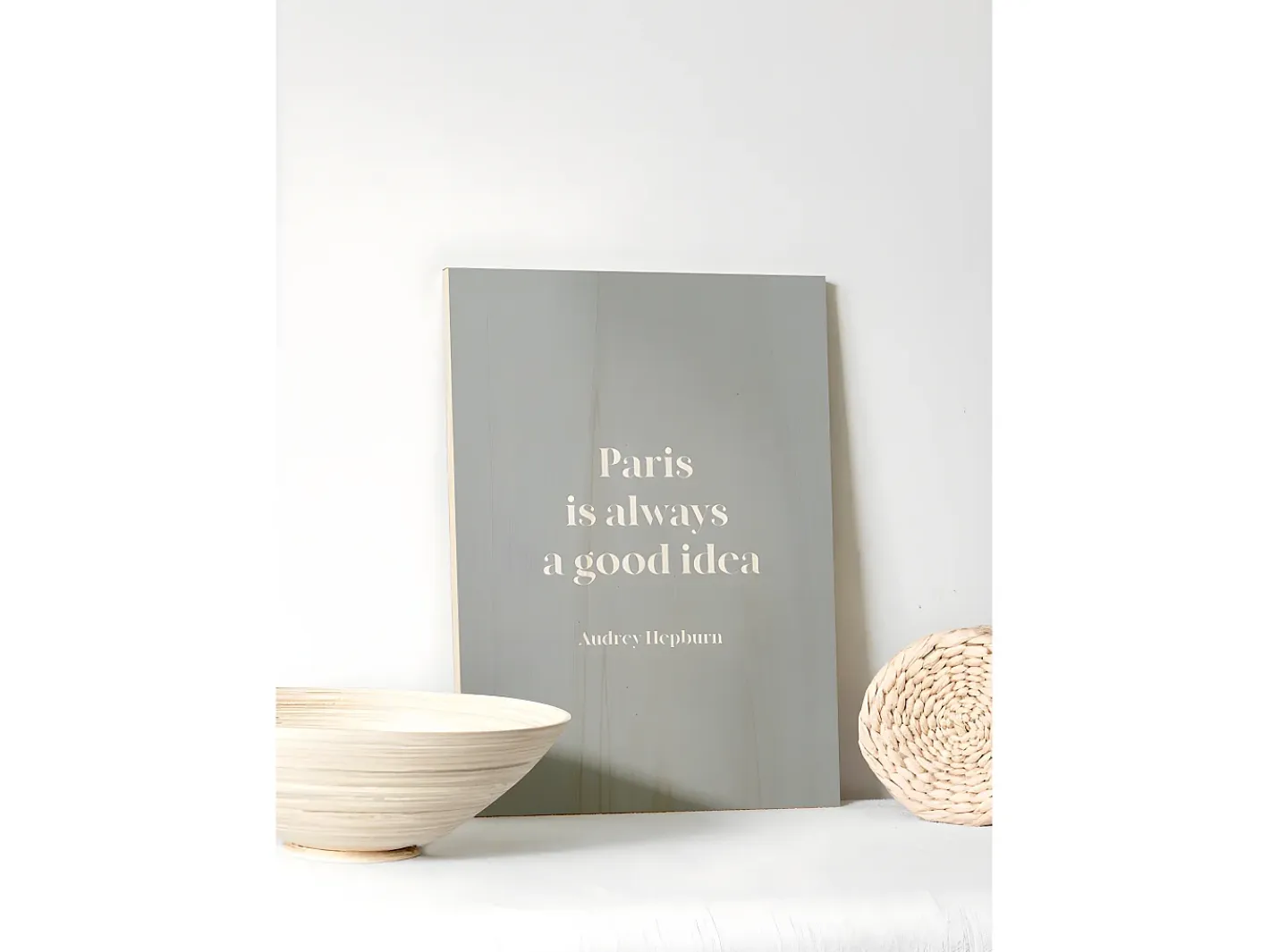 Sale DECOWOOD Cuadro de madera Paris Good Idea Multicolor