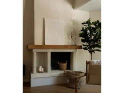 Clearance DECOWOOD Cuadro decorativo sobre lienzo de algodón pintado artesanalmente con pintura al oleo sin marco de 80x100cm - LEO - Beige