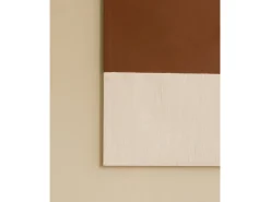 Clearance DECOWOOD Cuadro decorativo sobre lienzo de algodón con marco de madera negro pintado artesanalmente con pintura al oleo de 80x100cm - MARINA - Multicolor