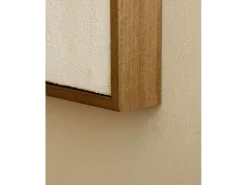 Outlet DECOWOOD Cuadro decorativo sobre lienzo de algodón con marco de madera negro pintado artesanalmente con pintura al oleo de 100x150cm - SILVANA - Multicolor