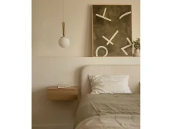 Outlet DECOWOOD Cuadro decorativo sobre lienzo de algodón con marco de madera negro pintado artesanalmente con pintura al oleo de 100x150cm - SILVANA - Multicolor