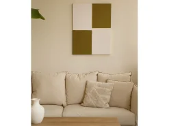 Outlet DECOWOOD Cuadro decorativo sobre lienzo de algodón pintado artesanalmente con pintura al oleo sin marco de 100x150cm - PRISMA - Multicolor