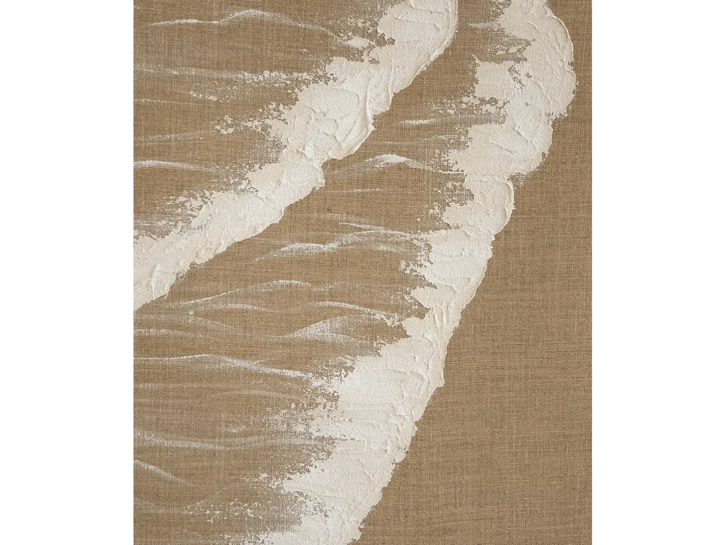 Hot DECOWOOD Cuadro decorativo sobre lienzo de lino con marco de madera marrón oscuro pintado artesanalmente con pintura al oleo de 100x150cm - ADRIANA - Multicolor