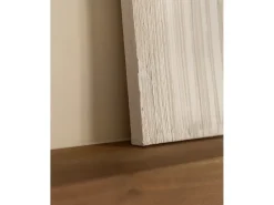 DECOWOOD Cuadro decorativo sobre lienzo de algodón con marco de madera blanco pintado artesanalmente con pintura al oleo de 80x100cm - TESA - Multicolor Discount