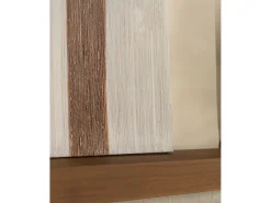 DECOWOOD Cuadro decorativo sobre lienzo de algodón con marco de madera blanco pintado artesanalmente con pintura al oleo de 80x100cm - TESA - Multicolor Discount