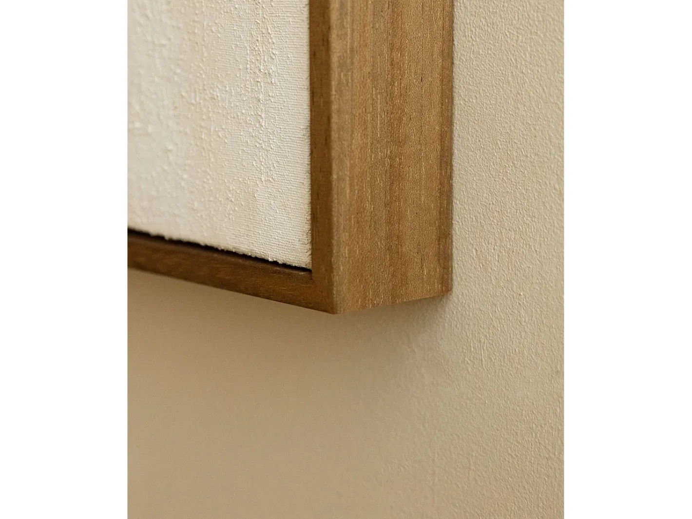 Clearance DECOWOOD Cuadro decorativo sobre lienzo de algodón con marco de madera marrón oscuro pintado artesanalmente con pintura al oleo de 100x150cm - MARINA - Multicolor