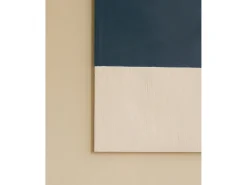 DECOWOOD Cuadro decorativo sobre lienzo de algodón con marco de madera blanco pintado artesanalmente con pintura al oleo de 60x80cm - MARINA - Multicolor Online